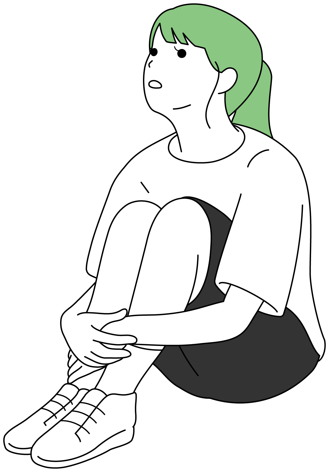 特定非営利活動法人 起点の少女イラスト